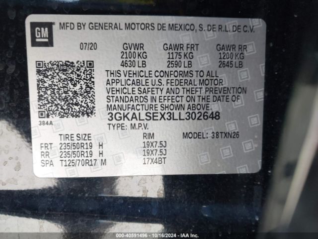 3GKALSEX3LL302648 GMC Terrain Fwd Denali