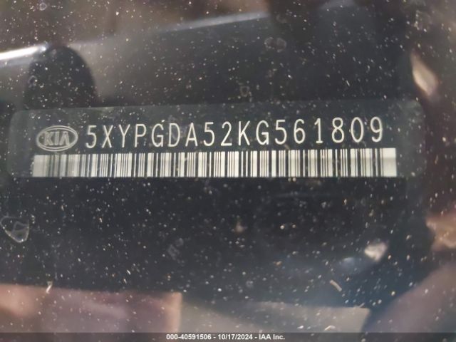 5XYPGDA52KG561809 KIA Sorento 3.3l Lx