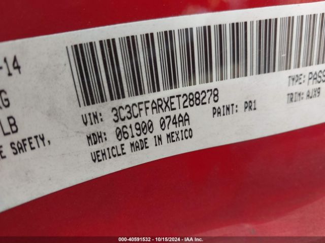 3C3CFFARXET288278 Fiat 500 POP