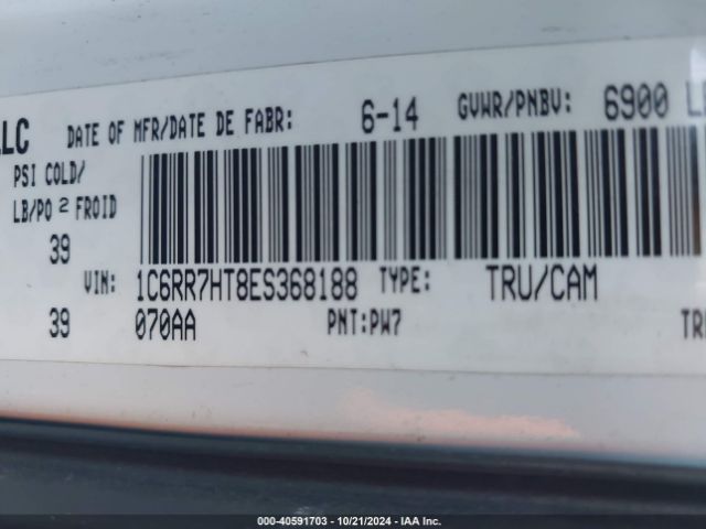 1C6RR7HT8ES368188 RAM 1500 Sport