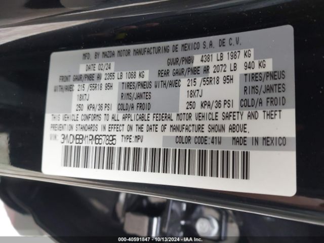 3MVDMBBM1RM667895 Mazda Cx-30 2.5 S Select Sport