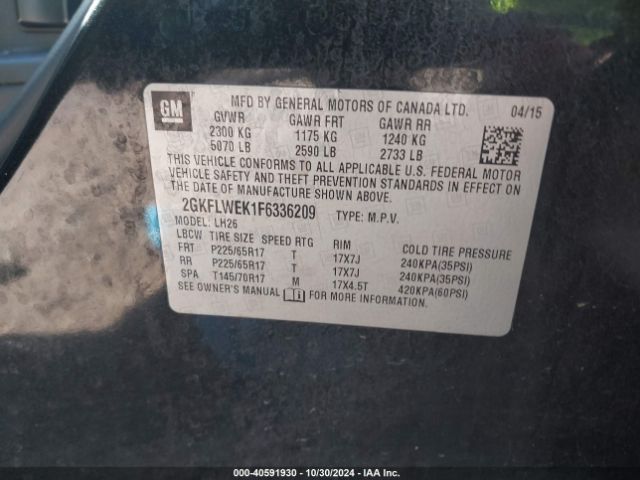 2GKFLWEK1F6336209 GMC Terrain Sle-2