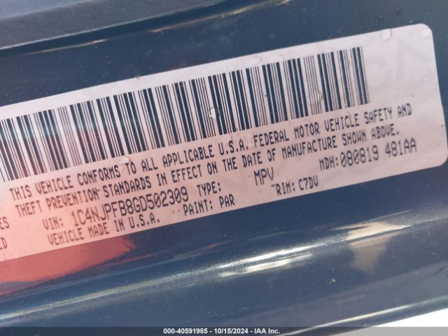 1C4NJPFB8GD502309 Jeep Patriot Latitude