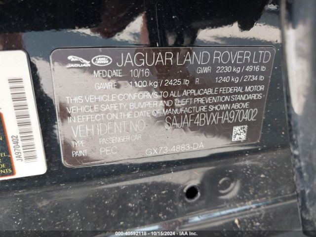 SAJAF4BVXHA970402 Jaguar Xe 35t R-sport