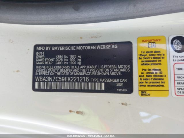 WBA3N7C59EK221216 BMW 428i