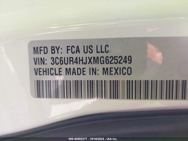 RAM 2500 Tradesman  4x2 8' Box 2021 3C6UR4HJXMG625249 Image 9