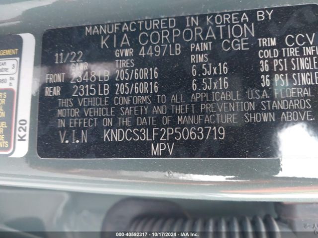 KNDCS3LF2P5063719 KIA Niro Plug-in Hybrid Ex