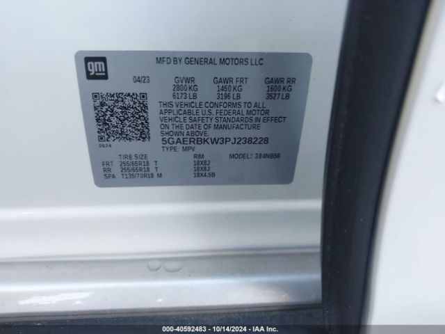 5GAERBKW3PJ238228 Buick Enclave Essence Fwd