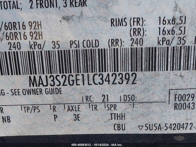 Ford Ecosport Se 2020 MAJ3S2GE1LC342392 Image 9