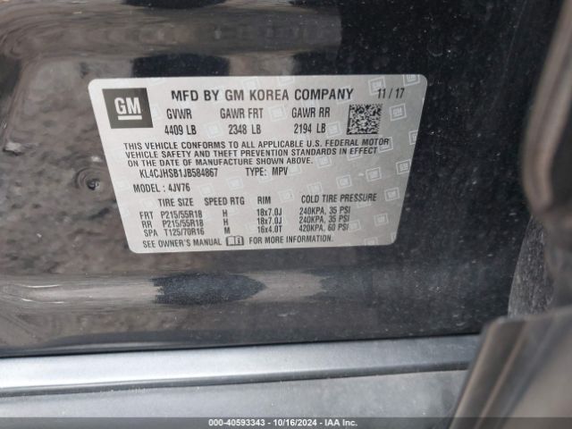 KL4CJHSB1JB584867 Buick Encore Premium