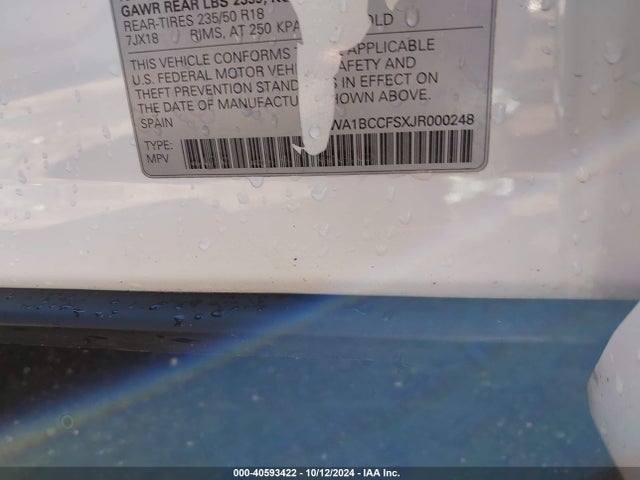 WA1BCCFSXJR000248 Audi Q3 2.0t Premium/2.0t Sport Premium
