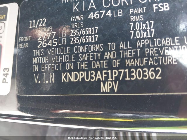 KIA Sportage Lx 2023 KNDPU3AF1P7130362 Image 9