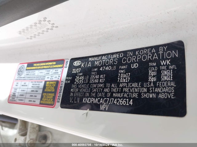 KIA Sportage Lx 2018 KNDPMCAC7J7426614 Image 9