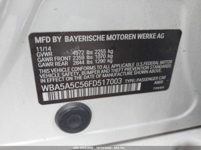 WBA5A5C56FD517003 BMW 528I