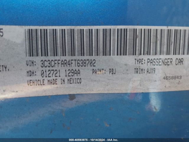 3C3CFFAR4FT638702 Fiat 500 POP