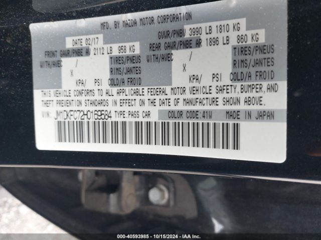 JM1DKFC72H0169584 Mazda Cx-3 Touring