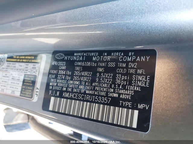 Genesis Gv80 3.5t Awd 2024 KMUHCESC1RU153357 Image 9