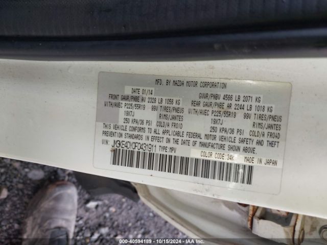 JM3KE4DY0F0431911 Mazda Cx-5 Grand Touring
