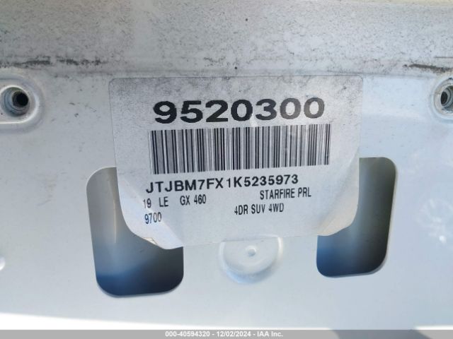 JTJBM7FX1K5235973 Lexus 460 Premium