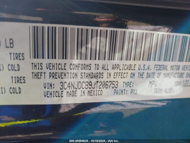 3C4NJDCB9JT206753 Jeep Compass Limited 4x4