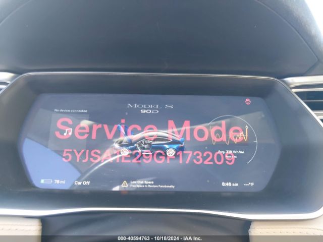 5YJSA1E29GF173209 Tesla Model S 60d/70d/75d/85d/90d