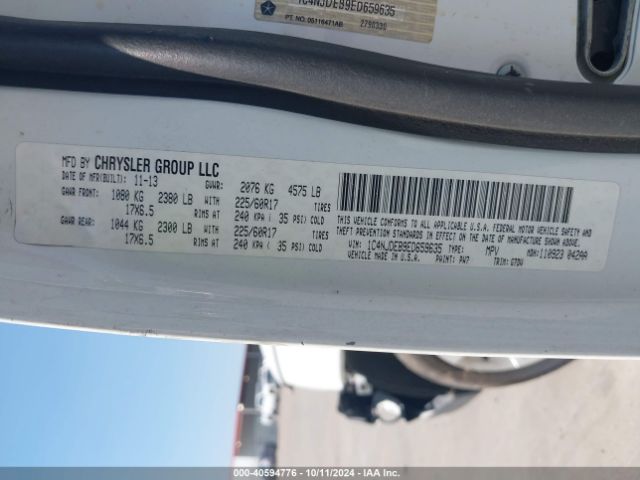 1C4NJDEB9ED659635 Jeep Compass Latitude