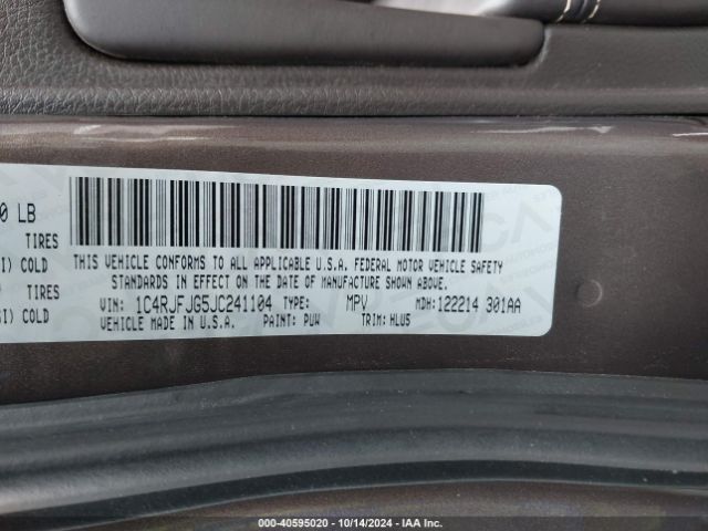 2018 JEEP GRAND CHEROKEE 1C4RJFJG5JC241104 Photo 8