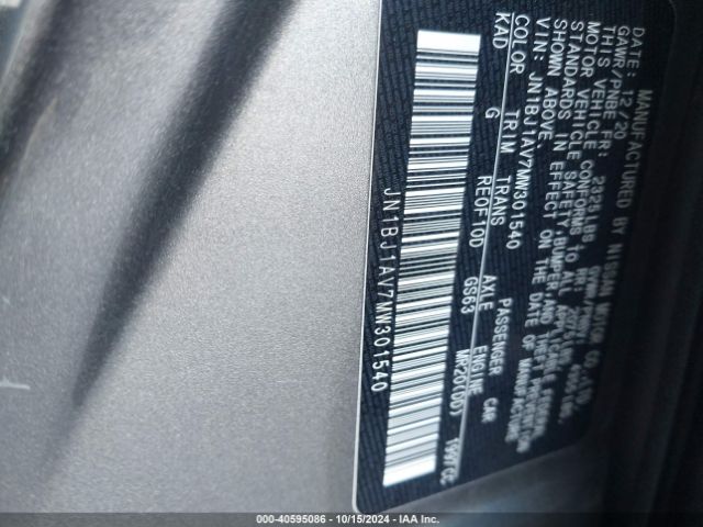 JN1BJ1AV7MW301540 Nissan Rogue Sport S Fwd Xtronic Cvt