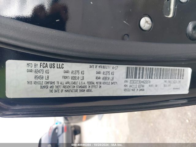 2C3CDZC92HH626970 Dodge Challenger Srt Hellcat