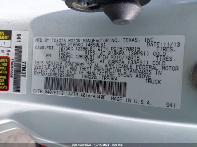 5TFNX4CN6EX033969 Toyota Tacoma