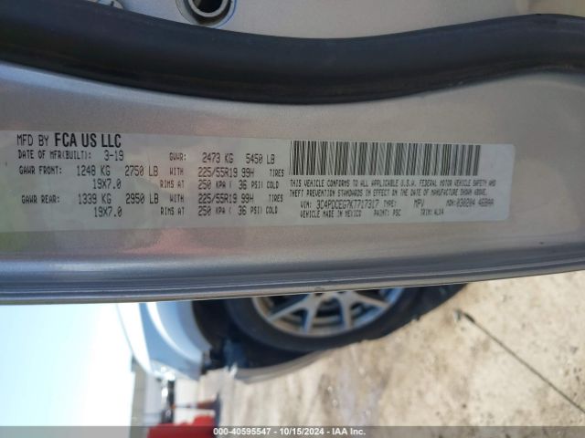 3C4PDCEG7KT717317 Dodge JOURNEY GT