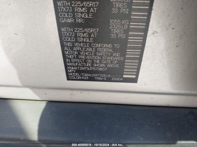 Nissan ROGUE SV 2018 KNMAT2MT9JP573807 Image 9