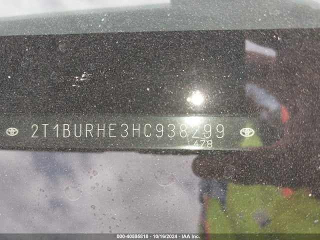 Toyota COROLLA SE 2017 2T1BURHE3HC938299 Image 9
