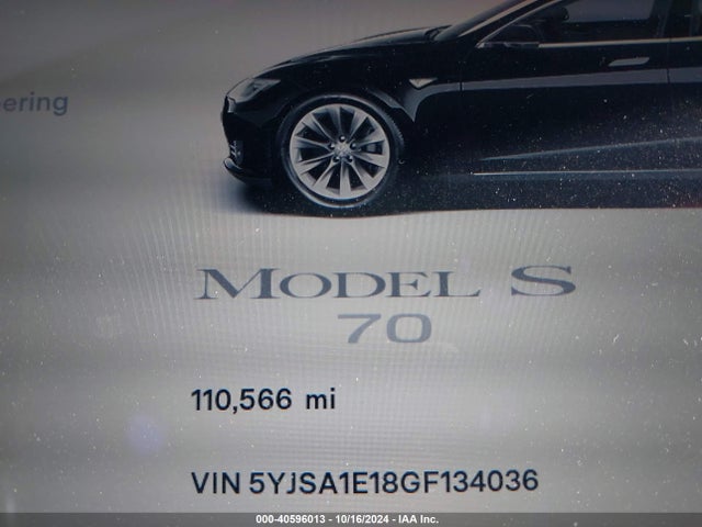 2016 TESLA MODEL S 5YJSA1E18GF134036 Photo 6