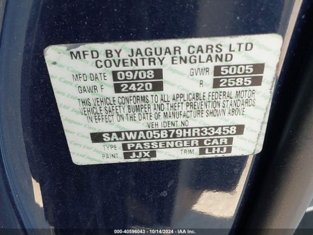 2009 JAGUAR XF SAJWA05B79HR33458 Photo 8