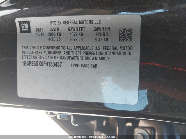 1G4PS5SK9F4133437 Buick Verano Leather Group