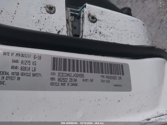 2C3CCAAG1JH324565 Chrysler 300 Touring