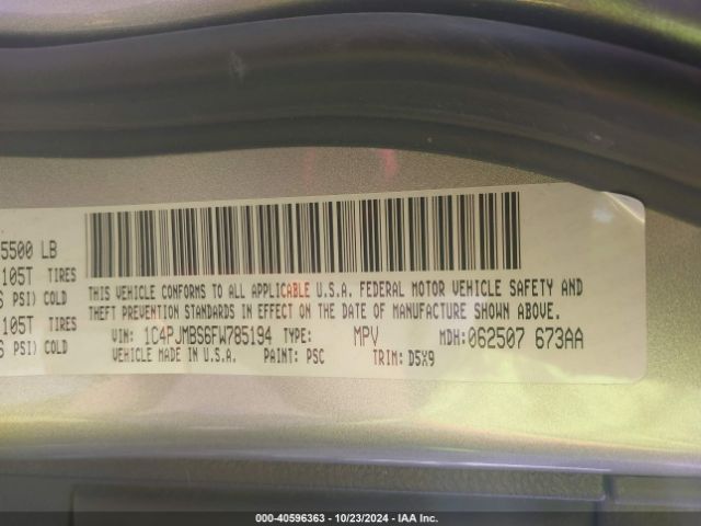 1C4PJMBS6FW785194 Jeep Cherokee Trailhawk