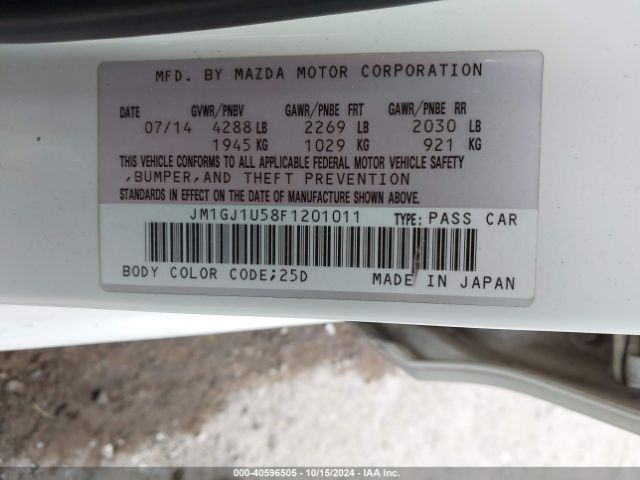 JM1GJ1U58F1201011 Mazda Mazda6 I Sport