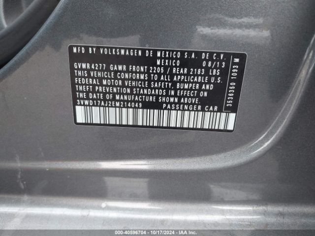 3VWD17AJ2EM214049 Volkswagen Jetta 1.8t Se
