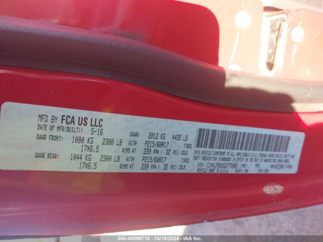 1C4NJPBA2GD775081 Jeep Patriot Sport Se
