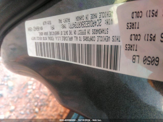 2C4RDGEG5KR724771 Dodge Grand Caravan Gt