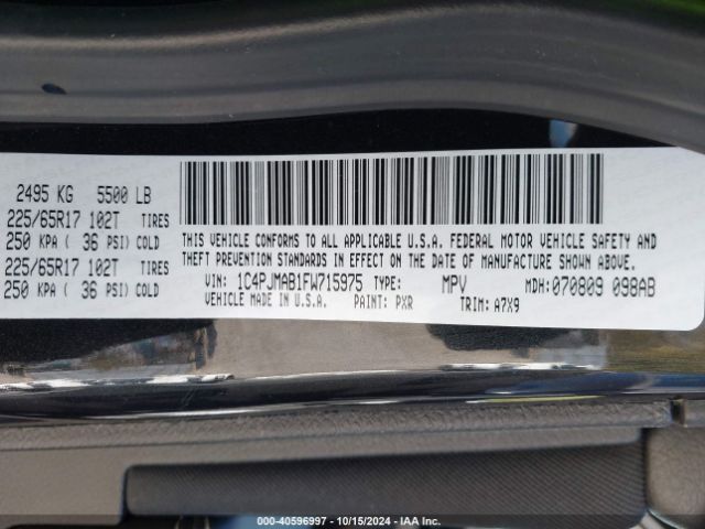 1C4PJMAB1FW715975 Jeep Cherokee Sport