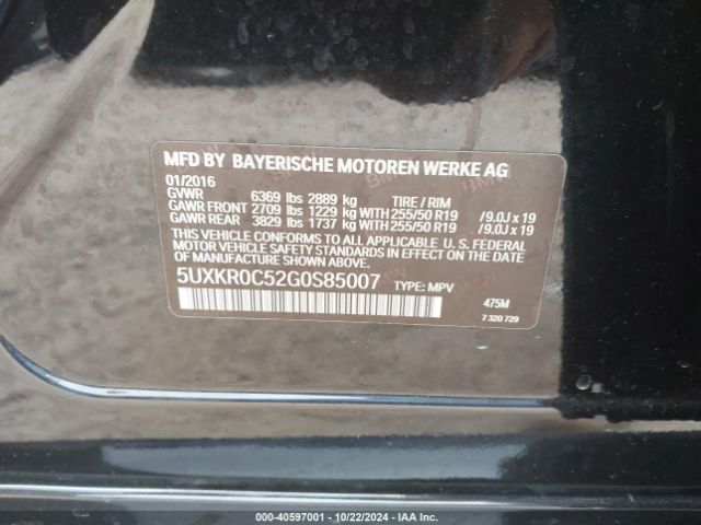 5UXKR0C52G0S85007 BMW X5 Xdrive35i