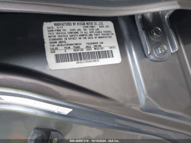 JN1BJ1CR5HW108633 Nissan Rogue Sport Sv