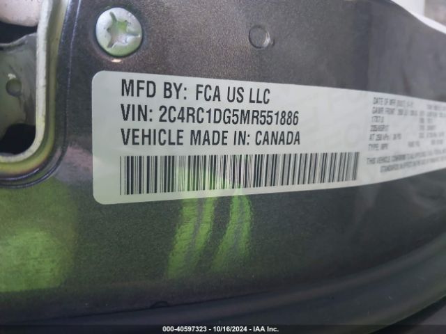 2C4RC1DG5MR551886 Chrysler Voyager Lxi