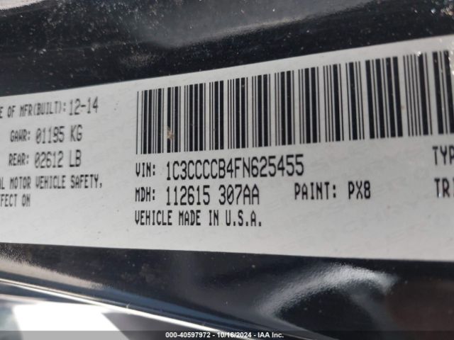 1C3CCCCB4FN625455 Chrysler 200 C