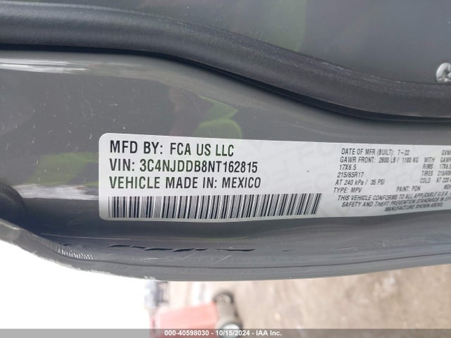 3C4NJDDB8NT162815 Jeep Compass Trailhawk 4x4