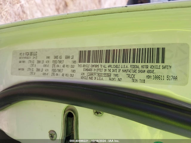 RAM 1500 Tradesman 2016 1C6RR7FT8GS155960 Image 9