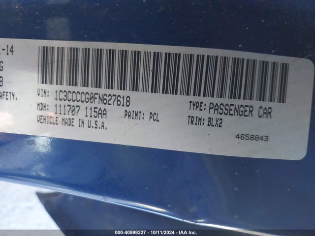1C3CCCCG0FN627618 Chrysler 200 C